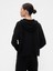 Kadın Siyah Relaxed Cashsoft Kapüşonlu Sweatshirt 5