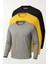 Erkek Sarı-Siyah-Grimelanj 3'lü Paket Basic Uzun Kollu Sporcu Body 1