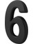 Kapı Numarası Yapışkanlı Küçük Boy 50 mm 5 cm Numara 6 Rakam Altı Sayı Siyah Renk Numaralar 1 Adet 5