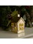 New Year Yılbaşı Gold House Ledli Dekoratif Obje 7X6,4X10,8 cm 1