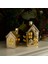 New Year Yılbaşı Gold House Ledli Dekoratif Obje 7X6,4X10,8 cm 3