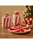 Merry Yılbaşı Seramik Sunum Tabağı Kırmızı (26,5 cm) 2