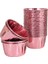Hediye Sepeti 25'li Rose Gold Parlak Pembe Muffin Kek Kalıbı, Kek Kapsülü Cupcake Kalıbı, Airfryer Uyumlu 2