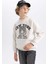 Erkek Çocuk Bisiklet Yaka Baskılı Sweatshirt 13