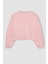 Kız Çocuk Bisiklet Yaka Basic Düz Sweatshirt B7788A8NS 10