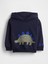 Erkek Bebek Lacivert Vintagesoft Dino-Pocket Sweatshirt 1