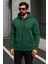 Erkek Trend Kışlık Yeşil Oversize Sweatshirt 1