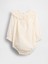 Bebek Krem Eyelet Yaka Balon Bodysuit 4