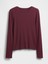 Kadın Bordo Modern Shrunken T-Shirt 2