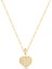 14 Ayar Altın Ataş Zincir Taşlı Kalp Kolye 2