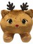 Oturan Geyik Peluş Yastık Kahverengi 2