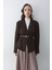 Koyu Kahve Kemerli Hırka - 241084 4