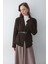 Koyu Kahve Kemerli Hırka - 241084 5