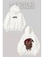 2pac Sırt Baskılı Beyaz Kapüşonlu Sweatshirt 1