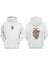 Heart Tasarım Sırt Baskılı Beyaz Sweatshirt 1