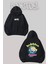 Bubbles Sırt Baskılı Siyah Kapüşonlu Sweatshirt 1