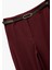 Slim Fit Cepli Viskon Karışımlı Kemer Detaylı Ispanyol Paça Pantolon 3