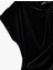 Slim Fit Asimetrik Yaka Düğüm Detaylı Kruvaze Kadife Elbise 3