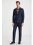 Saf Pamuk Lacivert Blazer Ceket 2