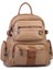 Kadın Çok Gözlü Büyük Boy Sırt Çantası Kum Taba 1