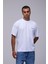 Beyaz Basic Oversize Fit Tişört 3