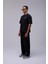 Siyah Basic Oversize Baskılı Tişört 3