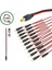 20 Adet Dc Power Jack Kablosu 25 cm Düz Erkek Çoklu Set Kamera Modem LED Adaptör Güç Bağlantı Kablosu 1