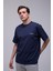 Lacivert Basic Loose Fit Tişört 1