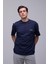 Lacivert Basic Loose Fit Tişört 2