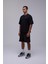 Siyah Oversize Basic Tişört 4