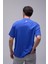 Saks Mavisi Basic Loose Fit Tişört 2