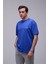 Saks Mavisi Basic Loose Fit Tişört 3