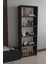 5 Raflı Kitaplık Dekoratif Çok Amaçlı Düzenleyici Raf 150 cm Salon Çalışma Odası Raf 1