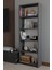 5 Raflı Kitaplık Dekoratif Çok Amaçlı Düzenleyici Raf 150 cm Salon Çalışma Odası Raf 5