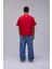 Kırmızı Basic Oversize Fit Tişört 2