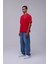 Kırmızı Basic Oversize Fit Tişört 5