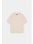 Krem Basic Oversize Fit Tişört 6