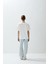 Kadın Ekru Renk Baskılı Oversize T-Shirt 6