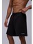 Siyah Oversize Geniş Kesim Şort 6