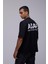 Beyaz Oversize Asap Slogan Baskılı Tişört 4