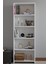 5 Raflı Kitaplık Dekoratif Çok Amaçlı Düzenleyici Raf 150 cm Salon Çalışma Odası Raf 3