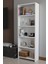 5 Raflı Kitaplık Dekoratif Çok Amaçlı Düzenleyici Raf 150 cm Salon Çalışma Odası Raf 5