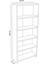 5 Raflı Kitaplık Dekoratif Çok Amaçlı Düzenleyici Raf 150 cm Salon Çalışma Odası Raf 6