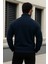 Erkek Trend Kışlık Lacivert Fermuarlı Sweatshirt 6