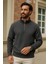 Erkek Kışlık Antrasit Oversize Fermuarlı Sweatshirt 1