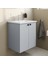 Shift T20 Lavabo Dolabı 81011, 60 Cm, Kül Gri, Lavabolu, Çift Kapaklı, Yavaş Kapanır 4