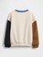 Erkek Bebek Krem Brannan Bear Detaylı Vintagesoft Colorblock Sweatshirt 3