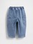 Erkek Bebek Mavi Örgü Barrel Jean Pantolon 3