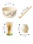 4'lü Yılbaşı Matcha Seti (Matcha Whisk - Whisk Tutucu - Matcha Kase - Bambu Scoop) 6