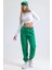 Techmrt 3 Iplik Şardonlu Paça Lastikli Eşofman Yeşil İS001 (Beden: M) 4